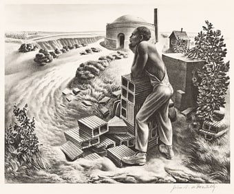 JOHN S. DE MARTELLY (1903 - 1979) Looking at the Sunshine.