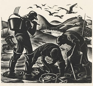 CLARE LEIGHTON (1898 - 1989) Clam Diggers, Cape Cod.