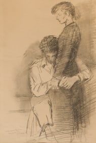 RAPHAEL SOYER (1899 - 1987) Boy and Girl II.