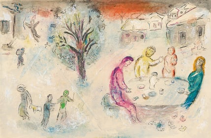 MARC CHAGALL (1887 - 1985) Le Repas chez Dryas.