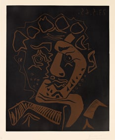PABLO PICASSO (1881 - 1973) Tête d'Histrion (Le Danseur).