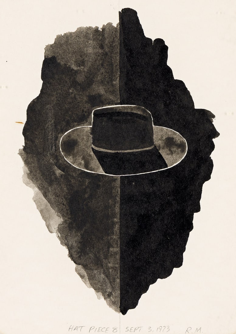 ROBERT MOSKOWITZ (1935 - 2024) Hat Piece #8.: ROBERT MOSKOWITZ (1935 - 2024) Hat Piece #8. Watercolor on paper, 1973. 176x125 mm; 7x4⅞ inches. Initialed, titled and dated "September 3, 1973" in pencil, lower edge. Provenance Private collect