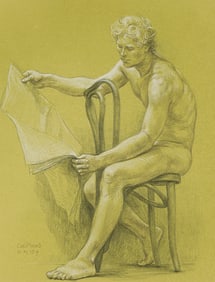 PAUL CADMUS (1904 - 1999) Male Nude (NM 159).