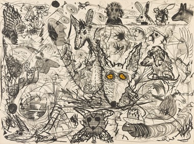 ROY DE FOREST (1930 - 2007) Untitled (Dogs).