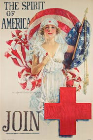 Howard Chandler Christy. The Spirit of America. 1919. 30x20 inches, 76¼x50¾ cm.