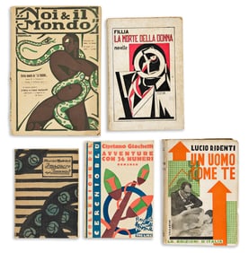 Various Artists. [Italian Literature & Arts]. Group of 19 books and publications. 1914-1933. Sizes