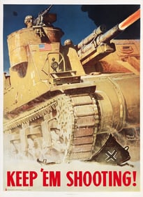 Various Artists. [Army & Air Service / World War II]. Group of 3 posters. 1940s. Sizes vary, each