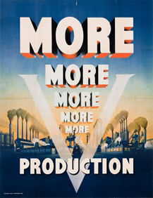 Designer Unknown. More Production. 1942. 39x29½ inches, 99x75 cm.