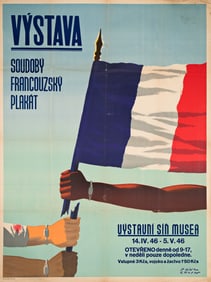 Paul Colin. [Exhibition / Contemporary French Posters]. 1946. 50x37½ inches, 127x95½ cm.