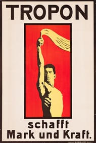 Georg Einbeck. Tropon / Schafft Mark und Kraft. 1898. 33¼x22½ inches, 84½x59¾
