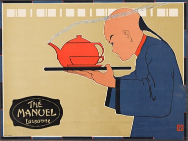 Monogram O.K. Thé Manuel / Lausanne. 17¼x23 inches, 43¾x58½ cm.