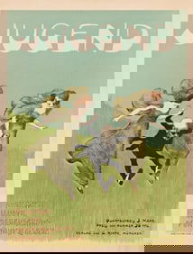 Ludwig Von Zumbusch. Jugend. 1896. 23¾x17¾ inches, 60¼x45 cm.