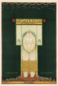 Antonius Molkenboer. St. Franciscus. 1917. 43x29¼ inches, 109¼x74¼ cm.