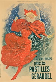 Jules Chéret. Pastilles Géraudel. Courrier Francais. 1896. 22¾x15½ inches,