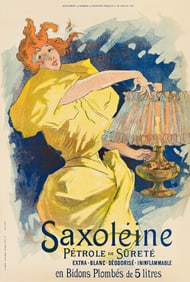 Jules Chéret. Saxoléine. Courrier Francais. 1896. 22½x15 inches, 57¼x38¼
