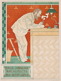 Adolphe Crespin. Paul Hankar / Architecte. 1894. 21¼x16 inches, 54x40¾ cm.