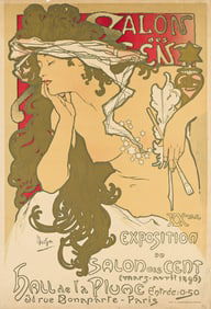 Alphonse Mucha. Salon des Cent. 1896. 25x17¼ inches, 63½x43¾ cm.