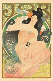 Alphonse Mucha. Job. 1898. 61x41 inches, 155x104¼ cm.