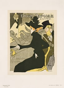 Henri De Toulouse-Lautrec. Divan Japonais. Maitres de l'Affiche pl. 2. 1896. 15¾x11½