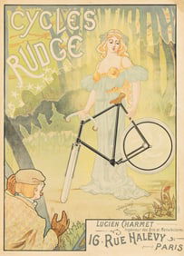 Jacques Debut. Cycles Rudge. 1897. 60¾x43½ inches, 154¼x110½ cm.