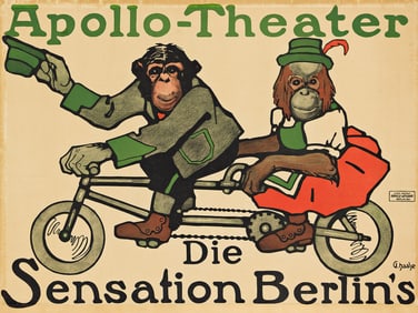 Paul Haase. Apollo - Theater / Die Sensation Berlin's. Circa 1912. 27½x36¾ inches, 69&#189