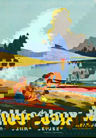 Designer Unknown. Vallée de Joux. Circa 1920. 40x27¾ inches, 101½x70½ cm.