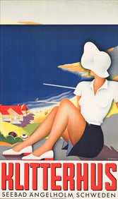 Ake Rittmark. Klitterhus. Circa 1935. 39x24 inches, 99x61 cm.