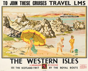 Tom Gilfillan. The Western Isles. Circa 1930s. 40x50 inches, 101½x127 cm.