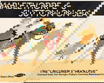 Tom Purvis. Mablethorpe & Sutton - On - Sea / The Children's Paradise. Circa 1926. 40½x50½