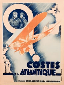 Cuchetto. Costes et l'Atlantique. 1930. 63x47 inches, 160x119½ cm.