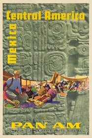 Algot Stenbery. Pan Am / Central America / Mexico. 1959. 42¼x28¼ inches, 107¼x71&#190