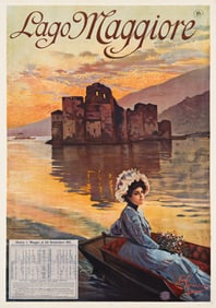Elio Ximenes. Lago Maggiore. 1911. 39x27½ inches, 99x70 cm.