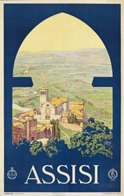 Vittorio Grassi. Assisi. 1926. 40½x25¼ inches, 102¾x64¼ cm.
