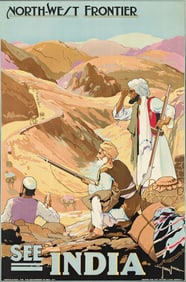Sobha Singh. See India / North - West Frontier. Circa 1935. 39x25¾ inches, 99x65½ cm.