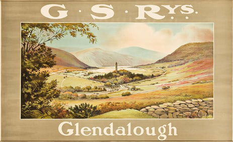 Walter Till. G • S Rys. / Glendalough. 1925. 24x39½ inches, 61x100½ cm.