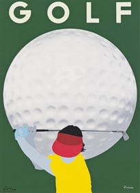 Gerard Razzia. Golf. 1982. 60¼x44½ inches, 153x112½ cm.