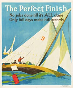 Frank Beatty. The Perfect Finish. 1929. 43¾x36¼ inches, 111x92 cm.