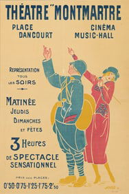Ando. Théatre Montmartre. 1917. 23x15¼ inches, 58½x38¾ cm.