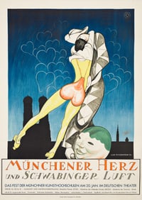 Olaf Gulbransson. Münchener Herz und Schwabinger Luft. 1936. 47½x34 inches, 120¾