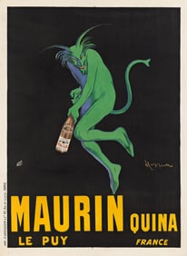 Leonetto Cappiello. Maurin Quina. 1906. 62¾x46 inches, 159½x116¾ cm.