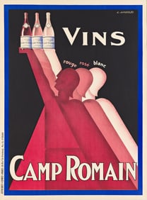 Claude Gadoud. Vins / Camp Romain. Circa 1925. 63¼x47¼ inches, 160½x120 cm.