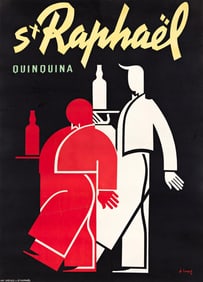 Charles Loupot. St Raphaël / Quinquina. 1938. 61½x44½ inches, 156¼x113 cm.