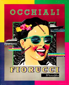 Various Artists. Fiorucci. Group of 9 posters. 1970s-1980s. Sizes vary.