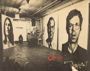 Chuck Close & Brice Marden. [Art Exhibitions]. Group of 3 folded invitations. 1968-1973. Sizes vary.