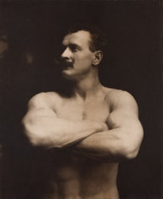 Portrait of bodybuilder Eugen Sandow (1867-1925).