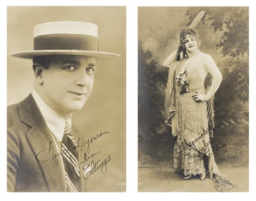 Julian Eltinge, Photograph of the famed female impersonator, signed and inscribed "A reminder of