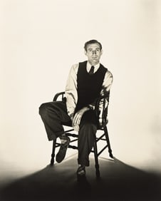 George Platt Lynes, Portrait of the American painter Bernard Perlin. 1948.