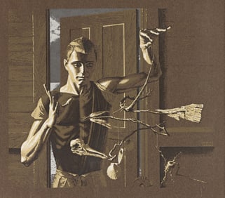 Paul Cadmus serigraph Mobile 1963.