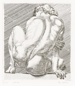 Paul Cadmus Nude #2, etching. 1984.