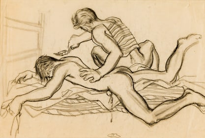 Avel de Knight Four Drawings. Circa 1940s.